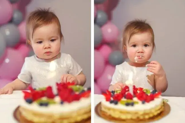 Tort urodzinowy dla rocznego dziecka bez cukru