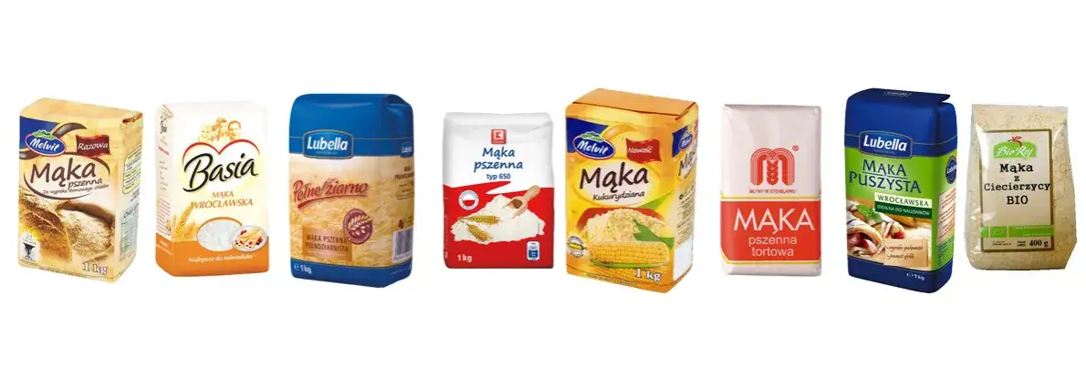 różne rodzaje zdrowych mąk do naleśników